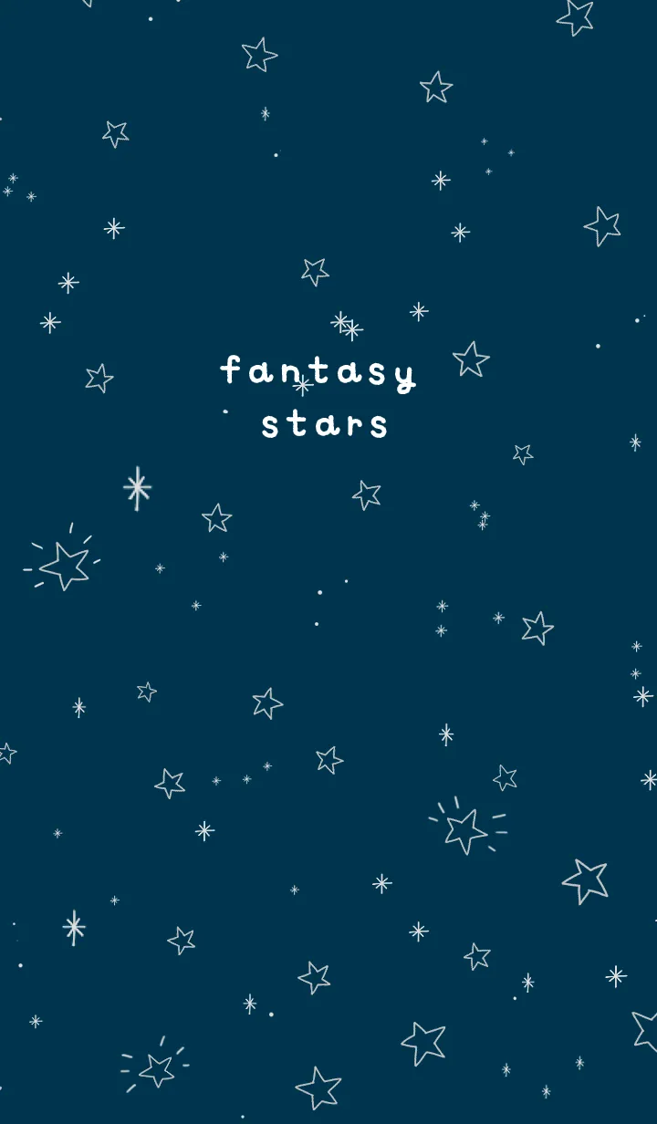 [LINE着せ替え] ファンタジーな星*紺と白の画像1