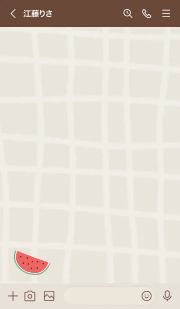 [LINE着せ替え] スイカが好き！19の画像3