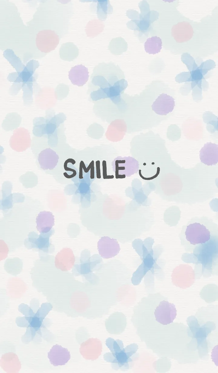 [LINE着せ替え] 水彩が美しいスマイル13の画像1