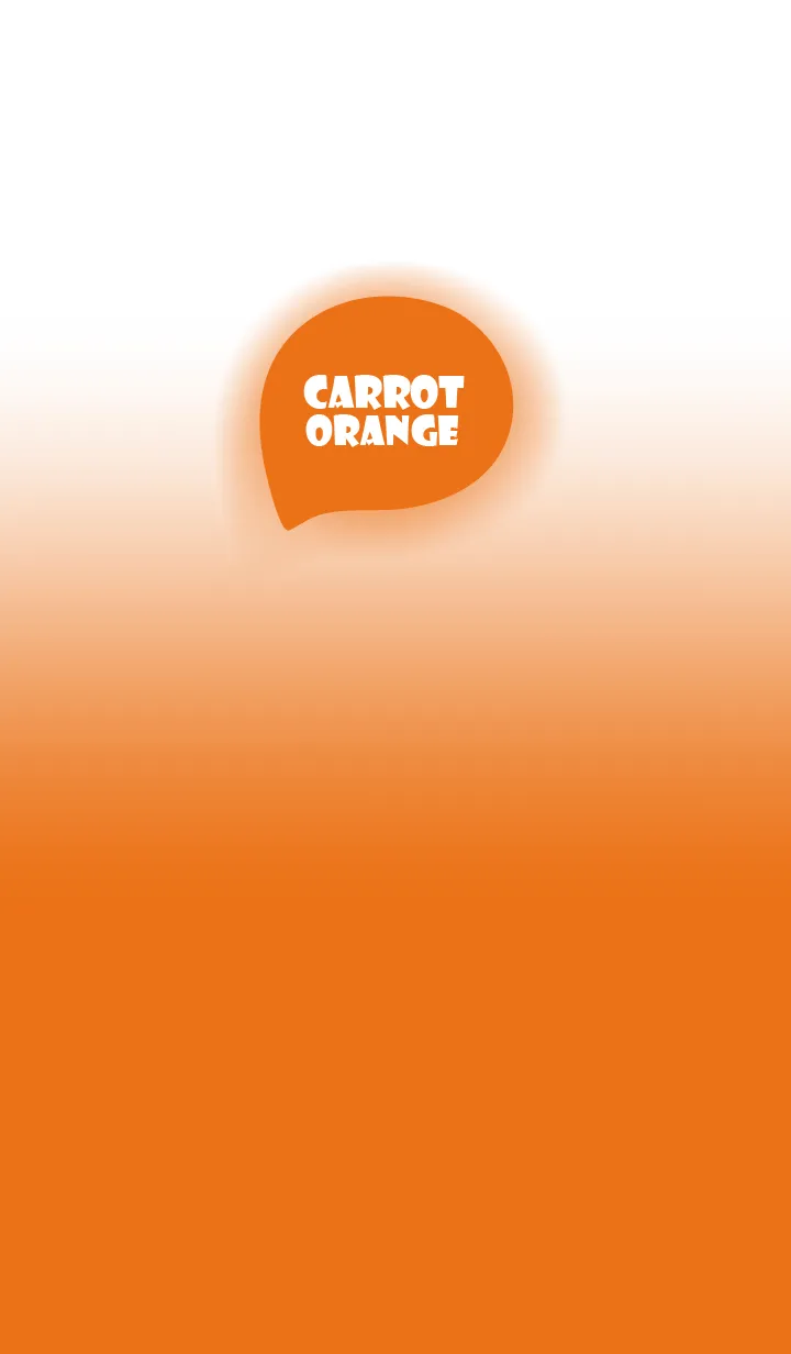 White & Carrot Orange  Theme (JP)の着せ替えメイン画像
