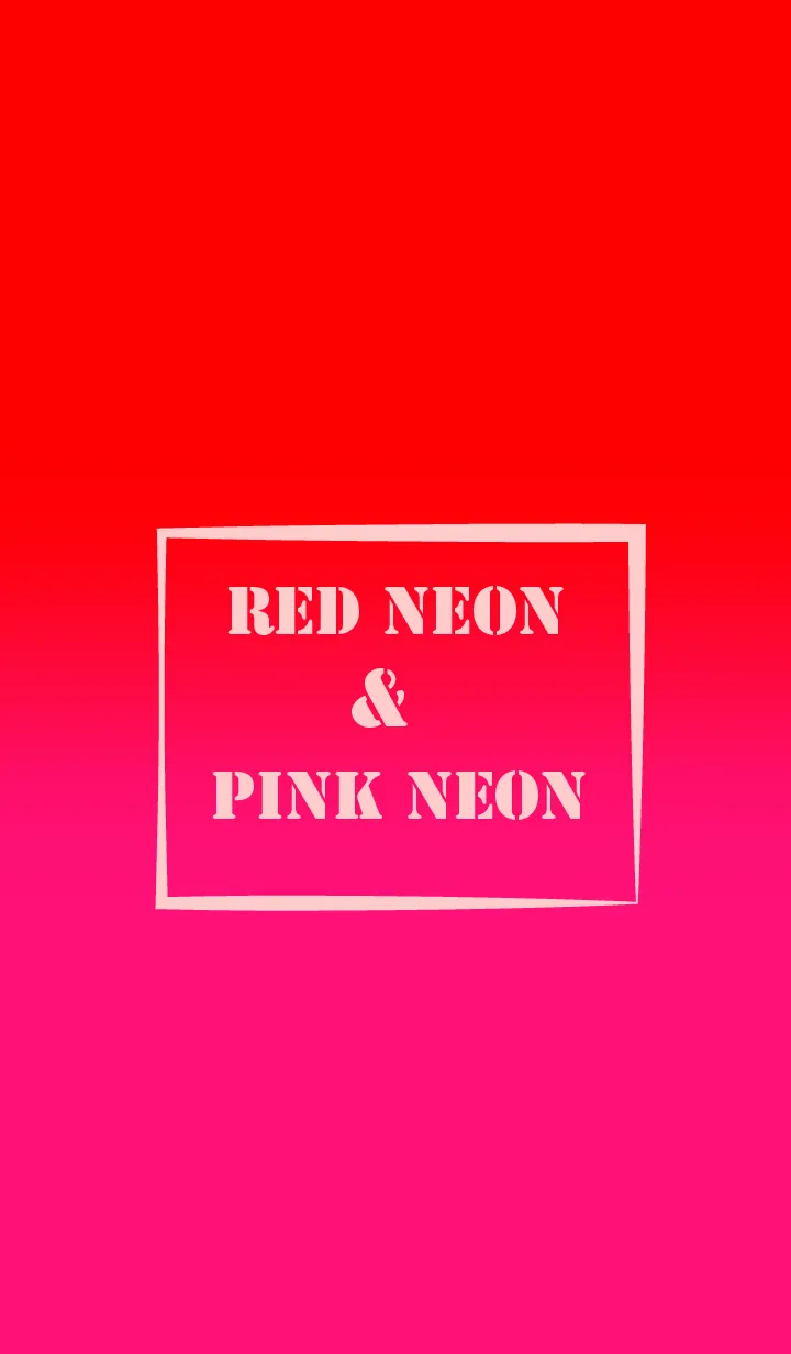 [LINE着せ替え] Neon Red & Neon Pink  Theme (JP)の画像1