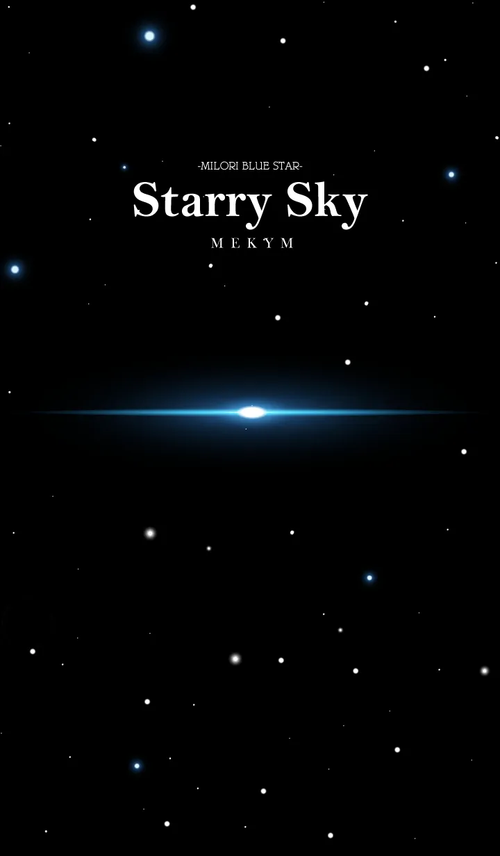 [LINE着せ替え] Starry Sky -MILORI BLUE STAR-の画像1