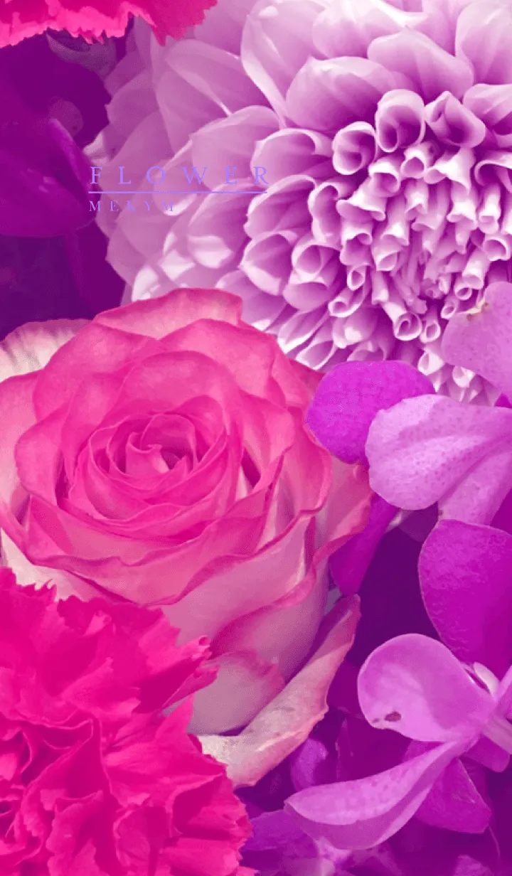 [LINE着せ替え] PURPLE FLOWER.MEKYM 17の画像1