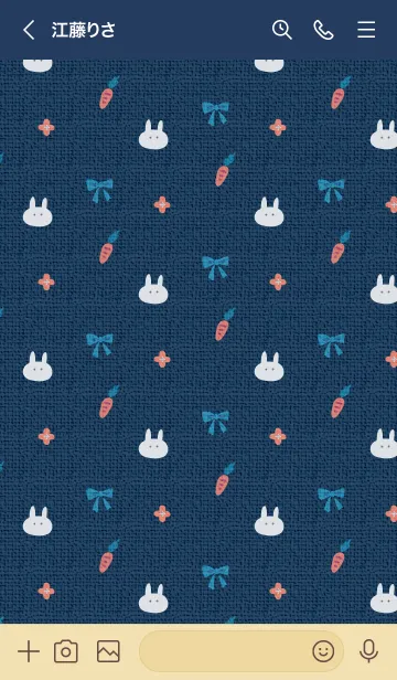 [LINE着せ替え] HAPPY！ Rabbit Daysの画像3