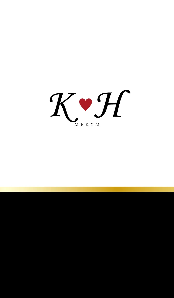 [LINE着せ替え] Love Initial K&H イニシャル 8の画像1