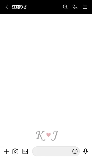 [LINE着せ替え] Love Initial K&J イニシャル 8の画像3