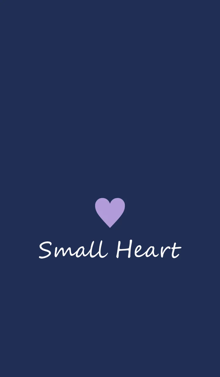 [LINE着せ替え] Small Heart *Navy Purple 5*の画像1