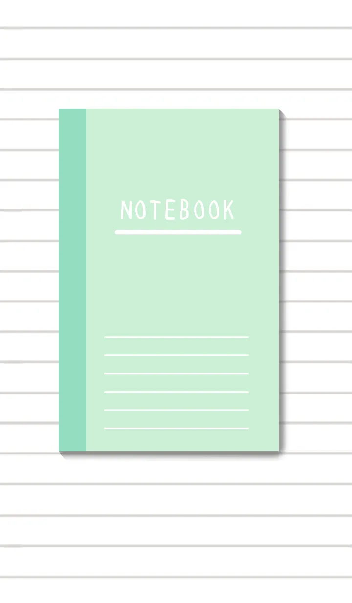 [LINE着せ替え] ノートの着せ替え ライトグリーンの画像1