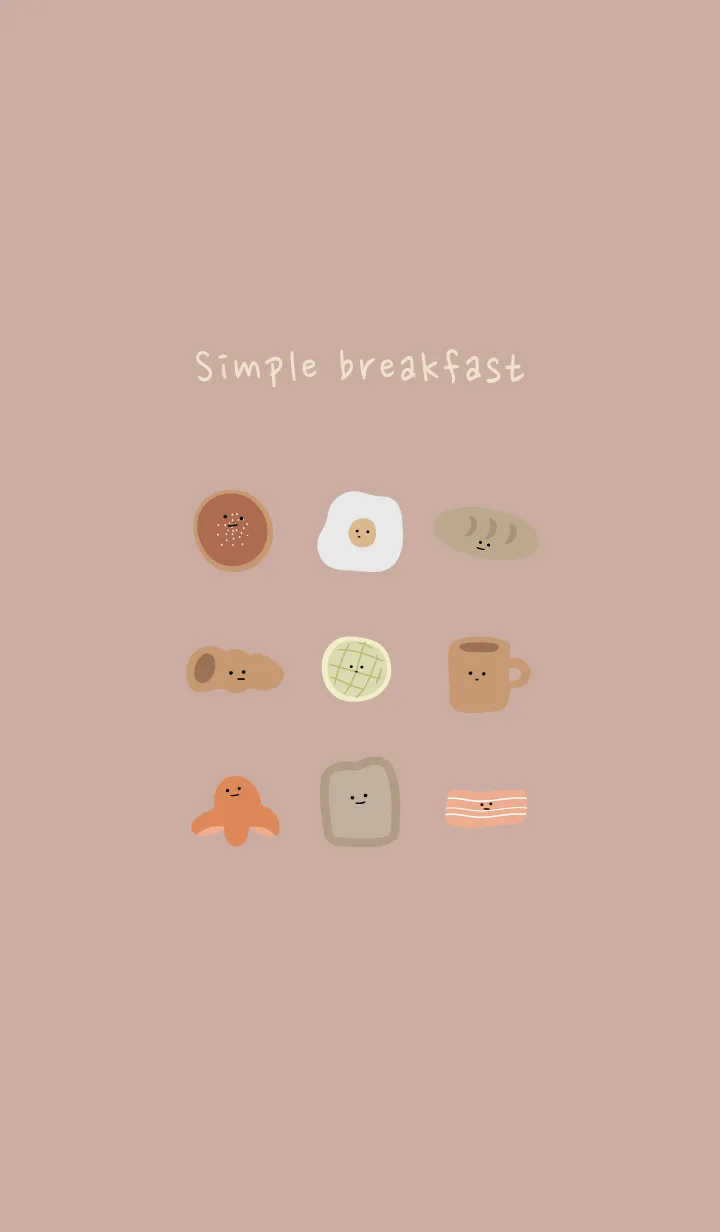 [LINE着せ替え] Simple breakfast_01の画像1
