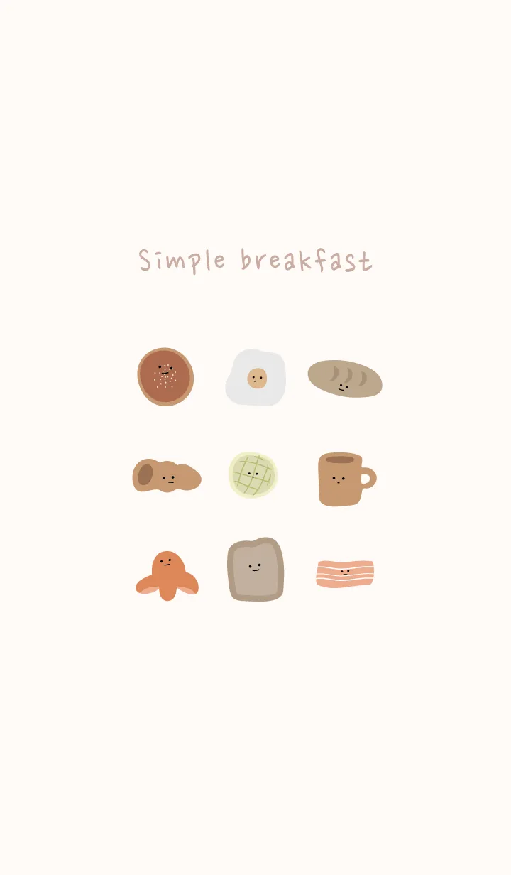 [LINE着せ替え] Simple breakfast_02の画像1