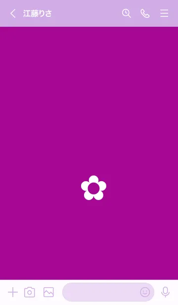 [LINE着せ替え] ザ シンプル ミニ フラワー 14の画像3