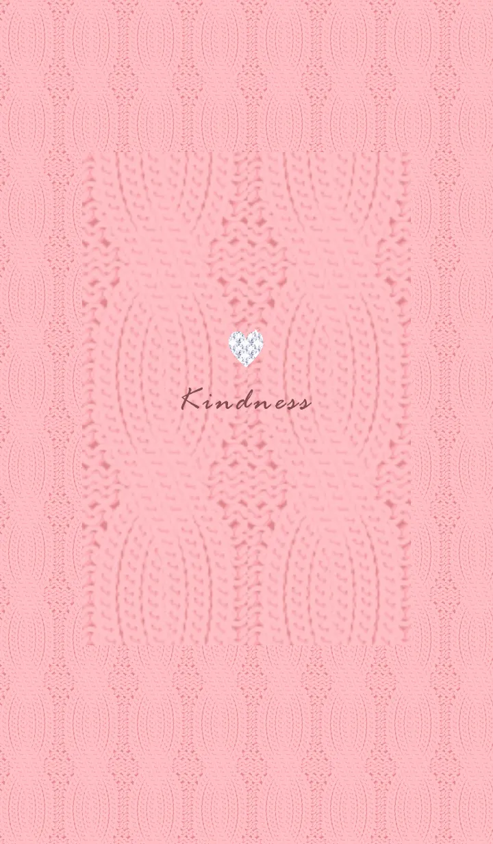 [LINE着せ替え] ～ハートとニット♥ピンク01_1～の画像1