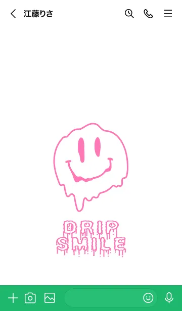 [LINE着せ替え] ドリップ スマイル 70の画像3