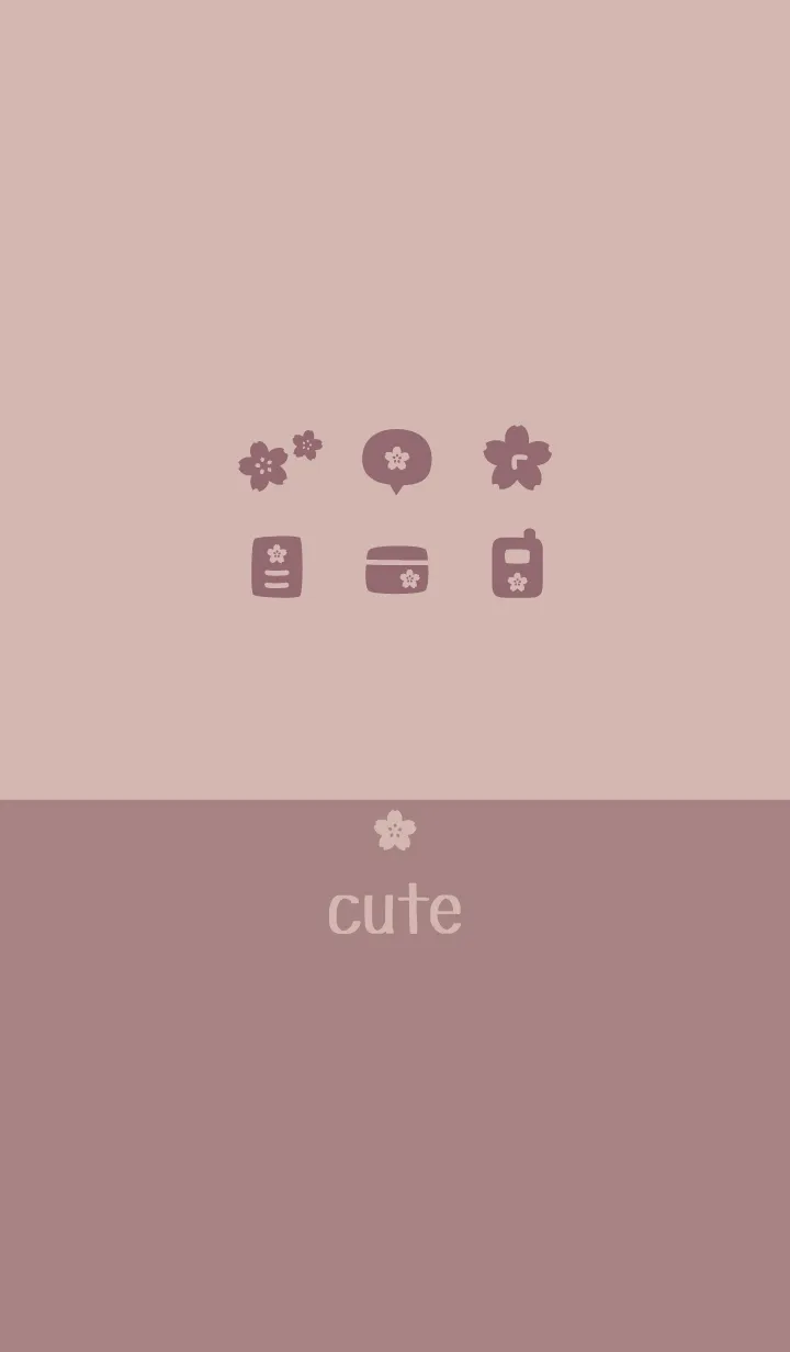 [LINE着せ替え] さくら[くすみピンク]の画像1