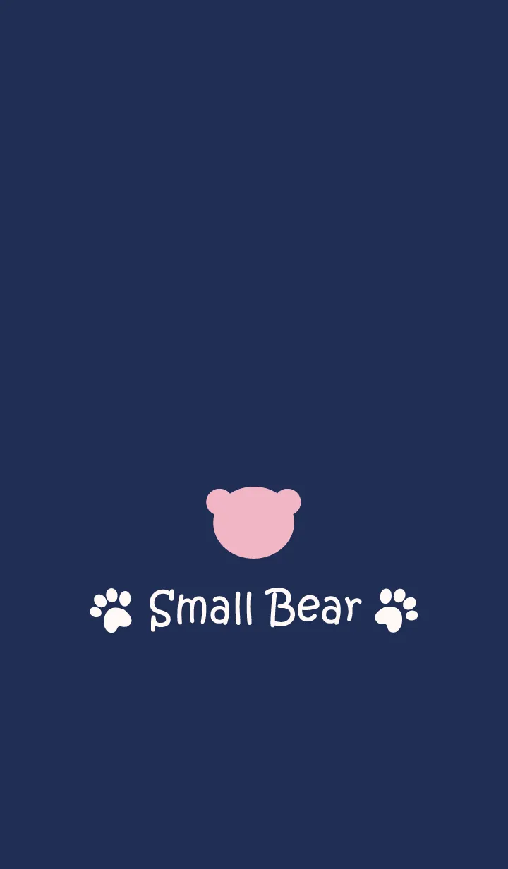 [LINE着せ替え] Small Bear *NAVY+PINK 2*の画像1