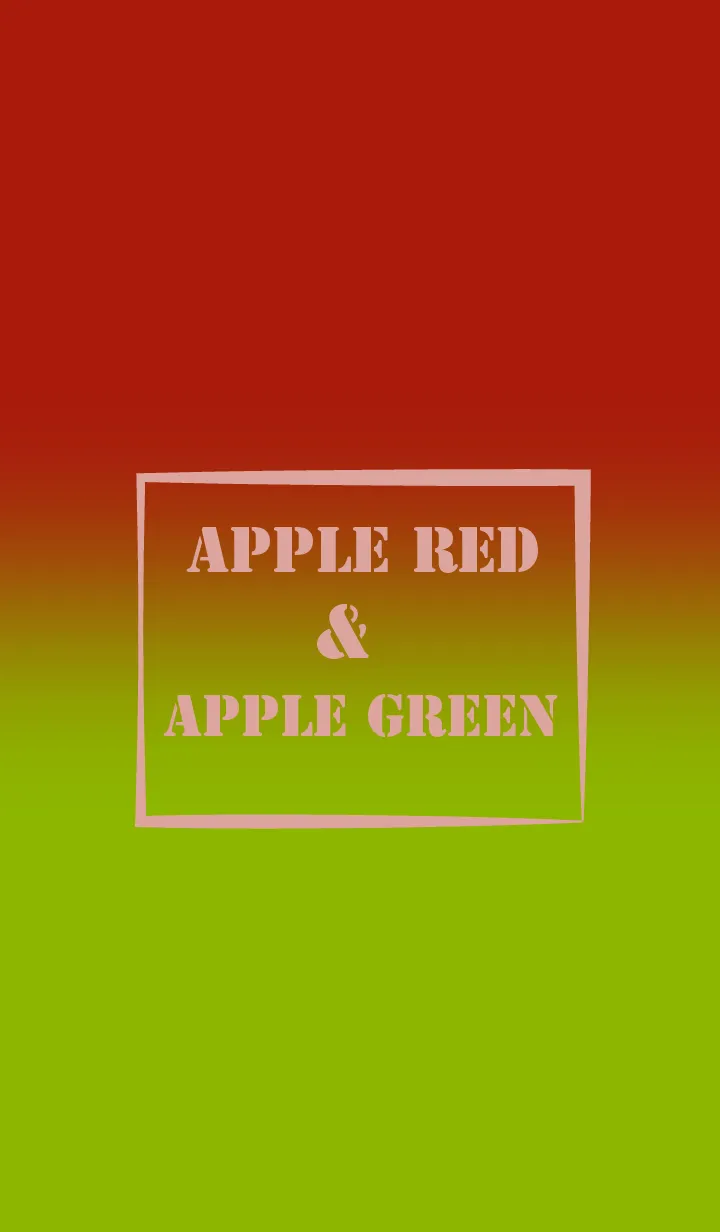 [LINE着せ替え] Apple Red & Apple Green Theme (JP)の画像1
