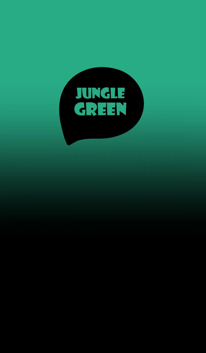 [LINE着せ替え] Black & Jungle Green Theme (JP)の画像1