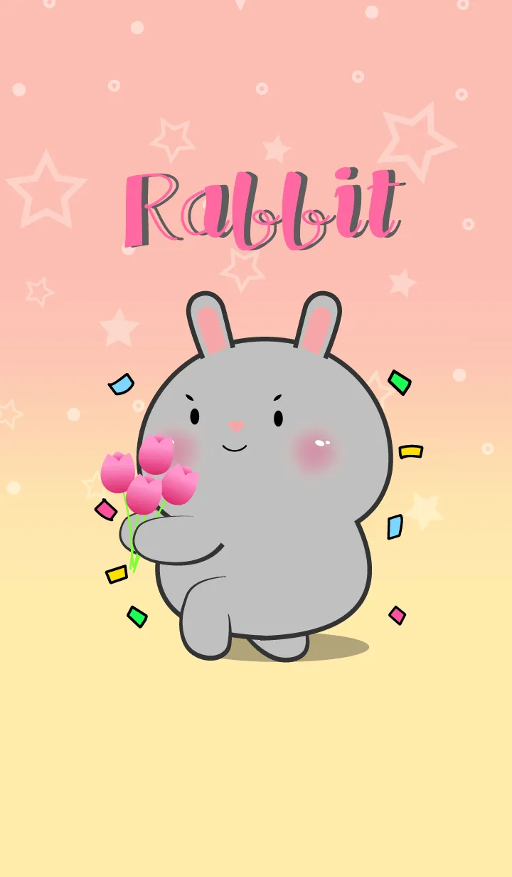 [LINE着せ替え] Little Grey Rabbit  In Pastel Theme (JP)の画像1