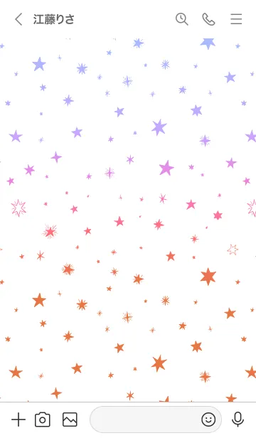 [LINE着せ替え] ミニ スターズ 017の画像3