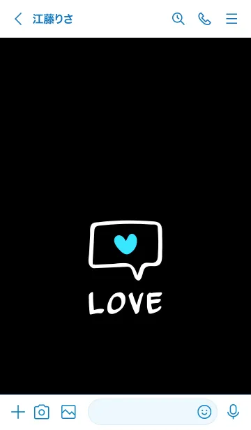 [LINE着せ替え] ラブ トーク 19の画像3