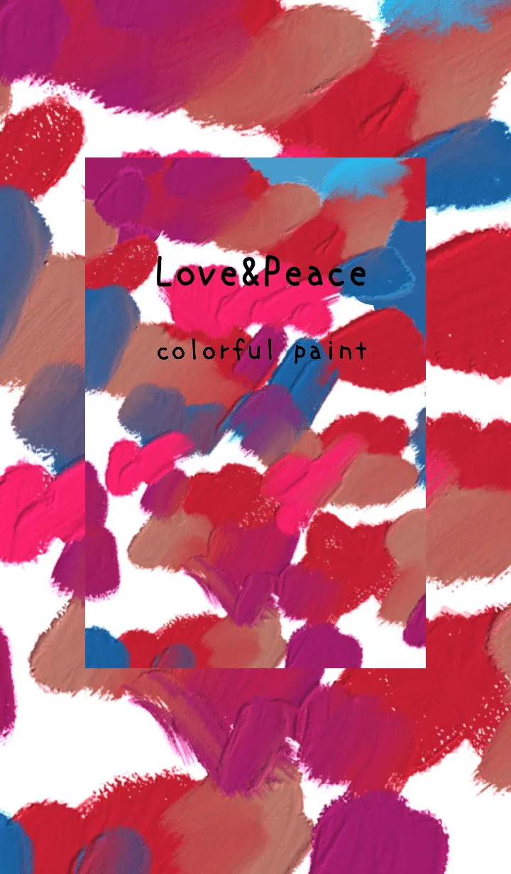 [LINE着せ替え] 油絵アート【colorful paint 58】の画像1