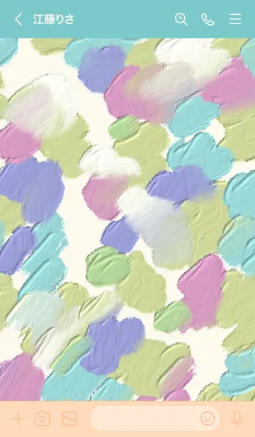 [LINE着せ替え] 油絵アート【pastel paint 59】の画像3