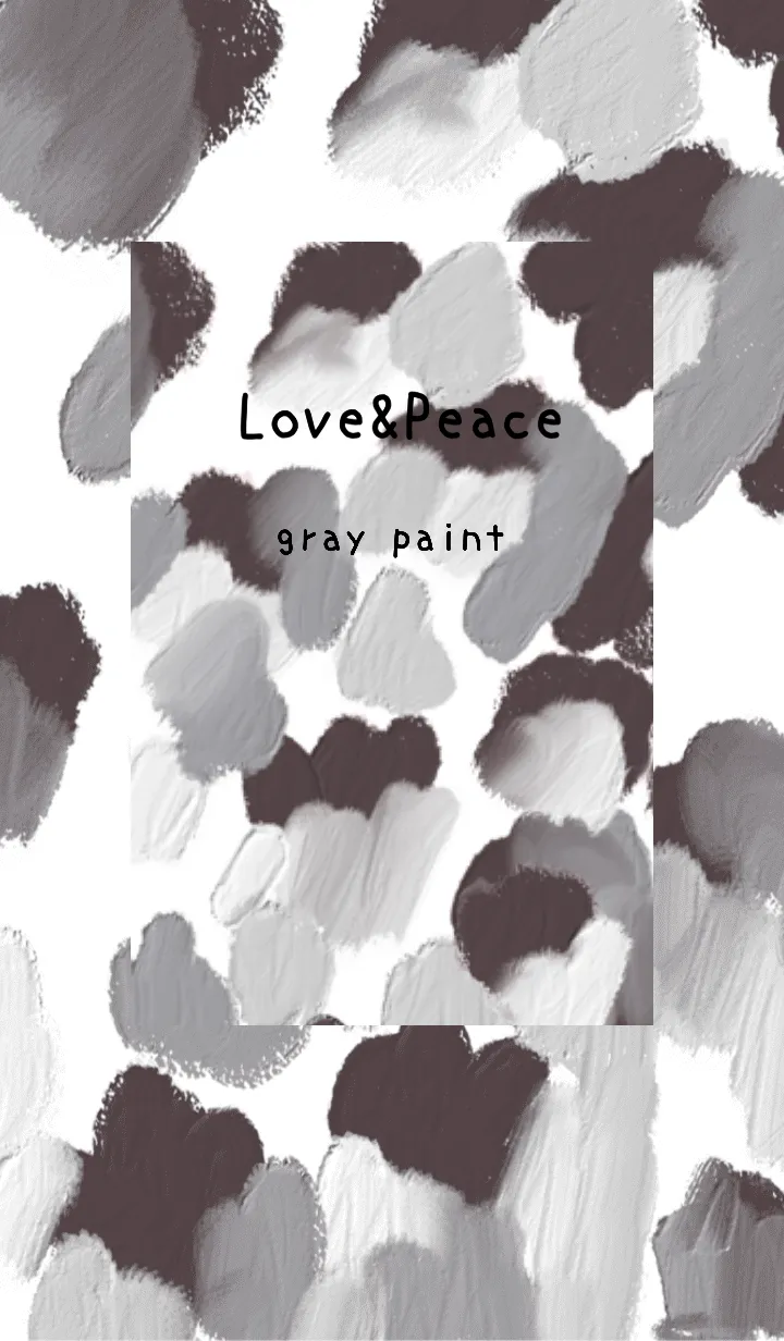 [LINE着せ替え] 油絵アート【gray paint 61】の画像1