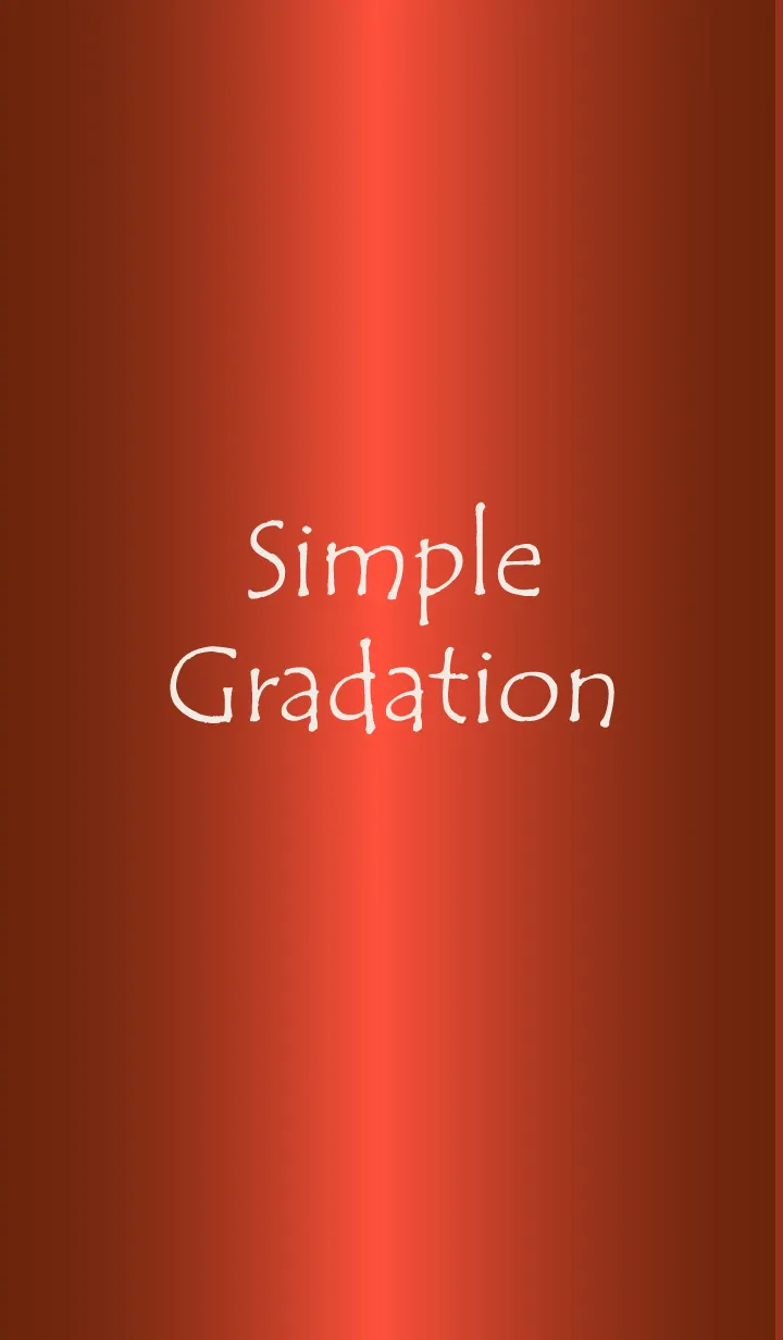 [LINE着せ替え] Simple Gradation -GlossyOrange 3-の画像1