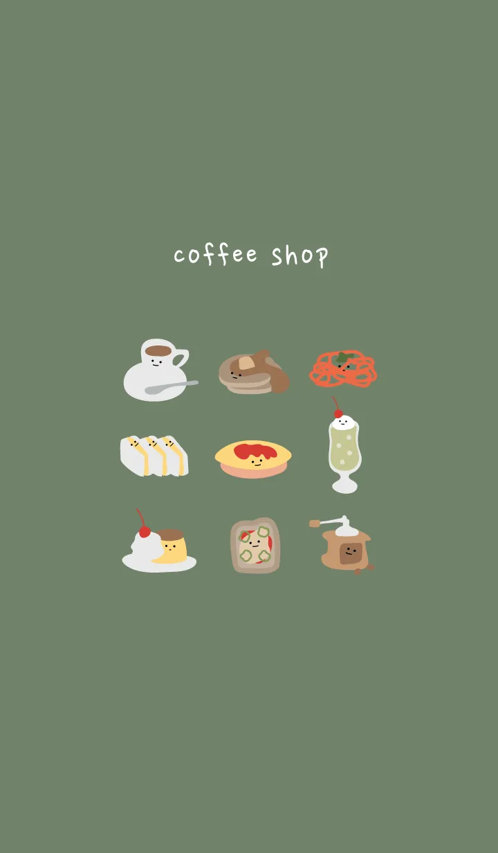 [LINE着せ替え] Simple Retro coffee shopの画像1