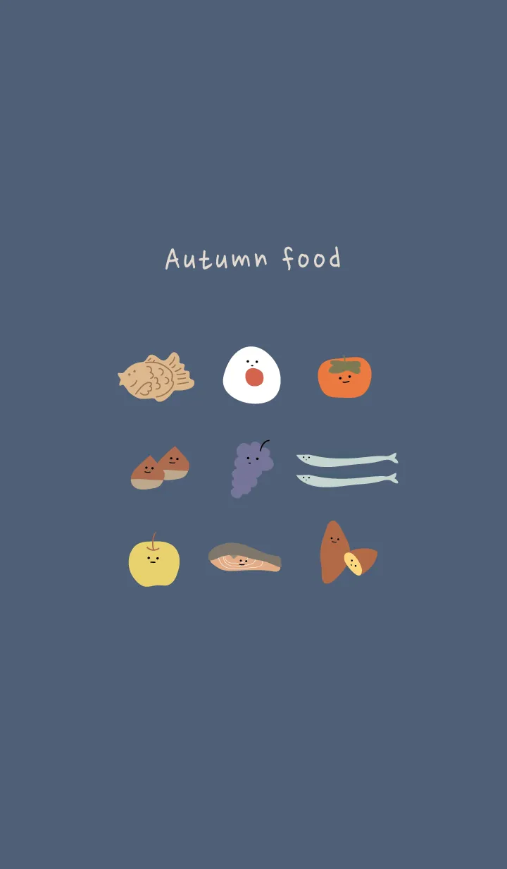 [LINE着せ替え] Autumn food_02の画像1