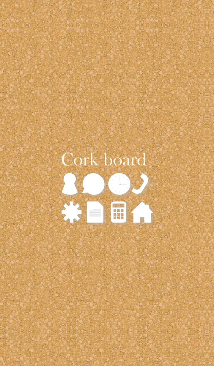 [LINE着せ替え] cork board & icon 5の画像1