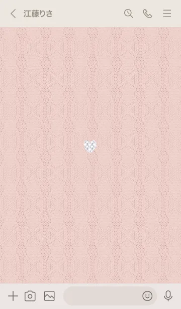 [LINE着せ替え] ～ハートとニット♥オレンジ09_1～の画像3