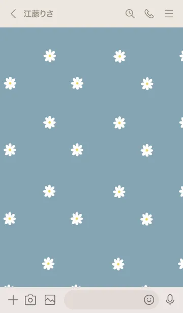 [LINE着せ替え] デイジーとブルーベージュ。の画像3