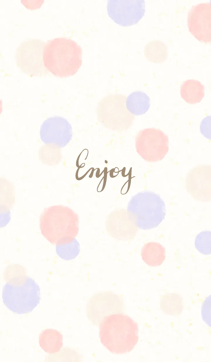 [LINE着せ替え] 水彩ドット ピンクパープル5の画像1