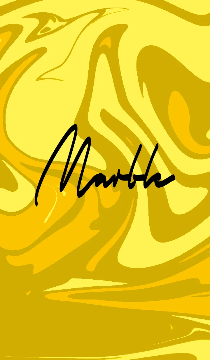 [LINE着せ替え] 黄色 : マーブルの画像1