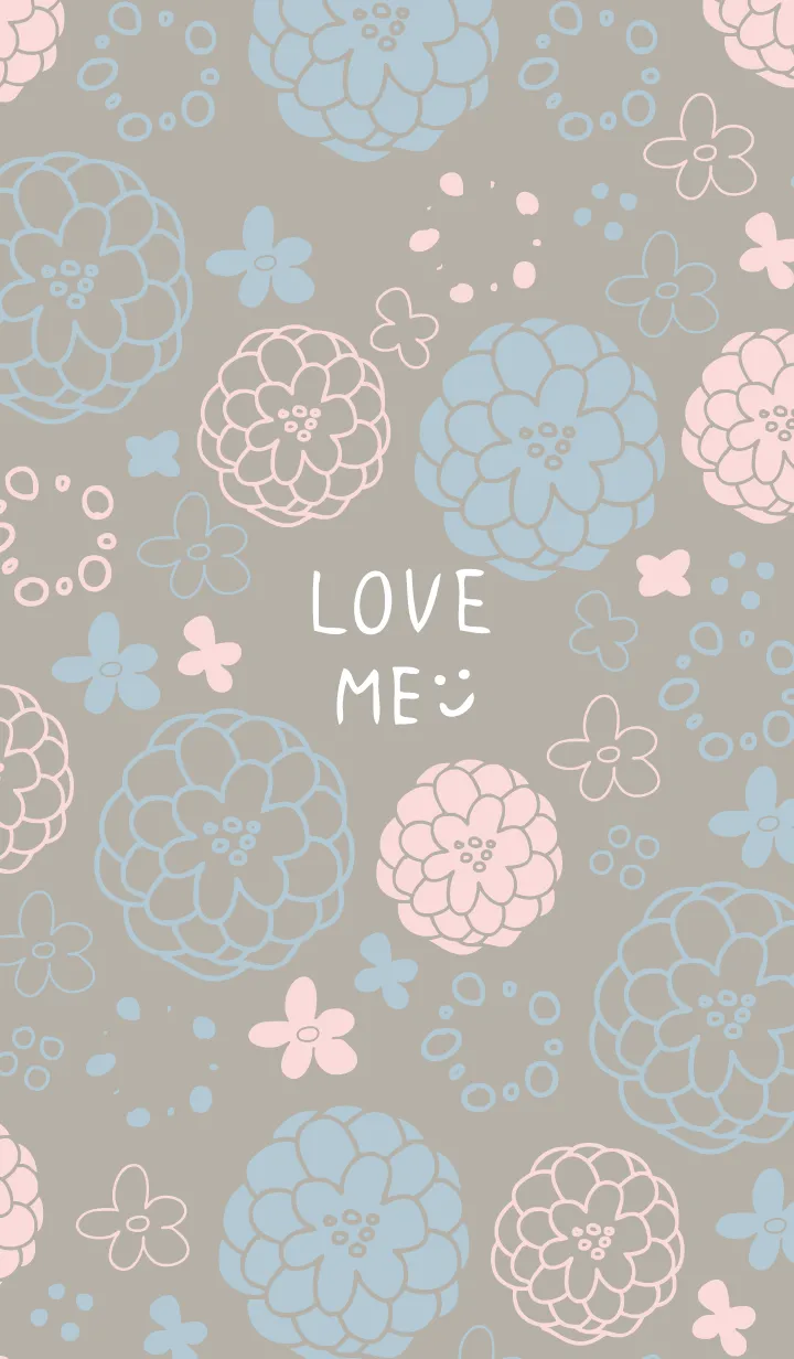 [LINE着せ替え] 大人お花模様4の画像1