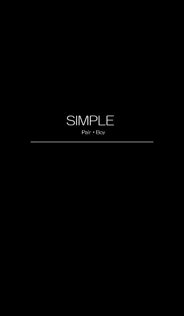 [LINE着せ替え] SIMPLE_カップル専用（男）の画像1