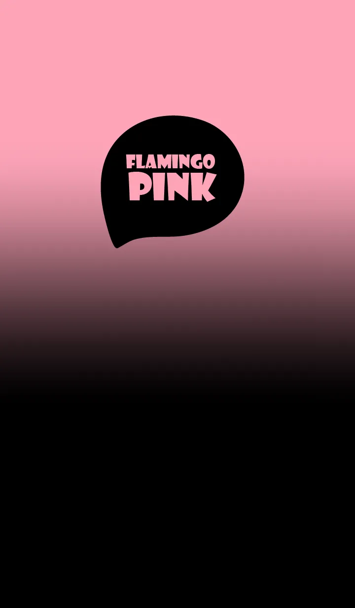 [LINE着せ替え] Simple Black & Flamingo Pink (JP)の画像1