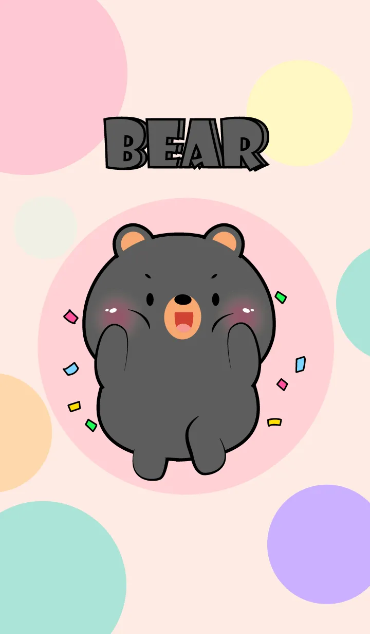 [LINE着せ替え] Little Prety Black Bear Theme  (JP)の画像1