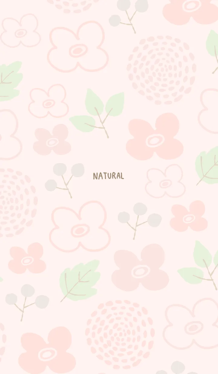 [LINE着せ替え] 花 芽吹き ピンク2の画像1