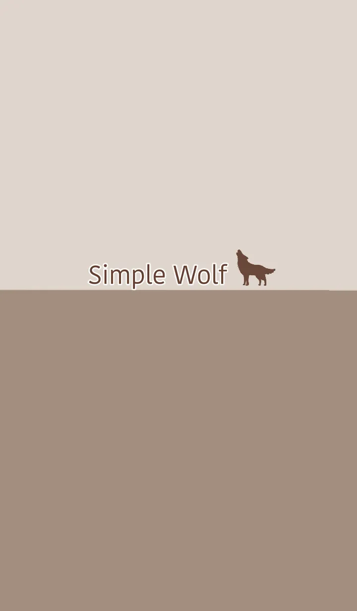 [LINE着せ替え] シンプル オオカミの画像1