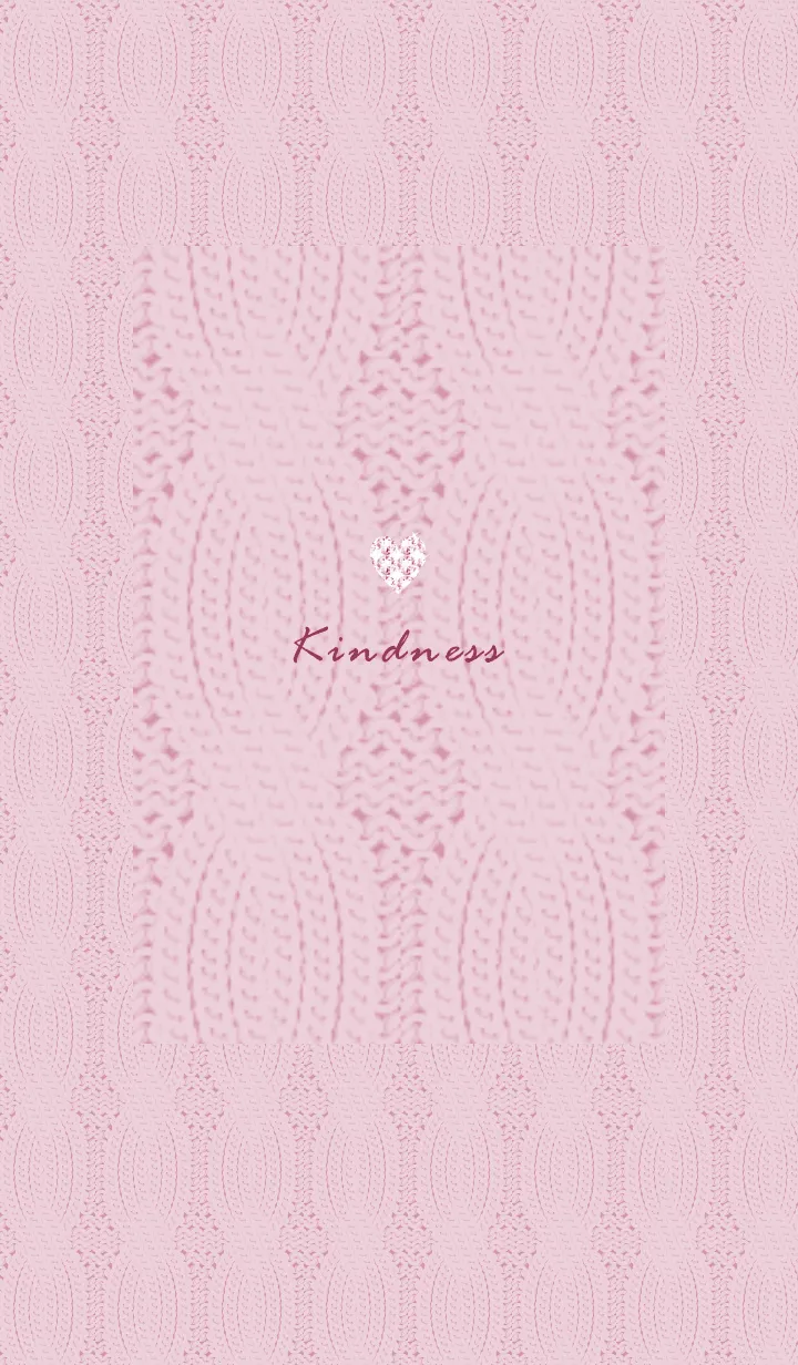 [LINE着せ替え] ～ハートとニット♥ピンク23_1～の画像1