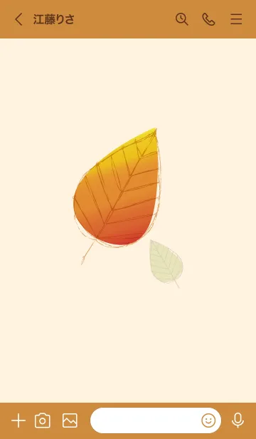 [LINE着せ替え] Autumn leaves..の画像3
