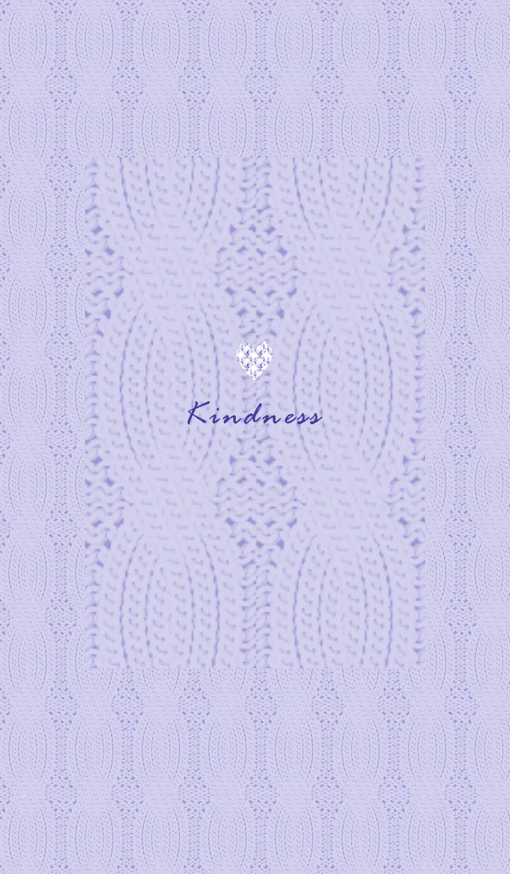 [LINE着せ替え] ～ハートとニット♥パープル21_1～の画像1