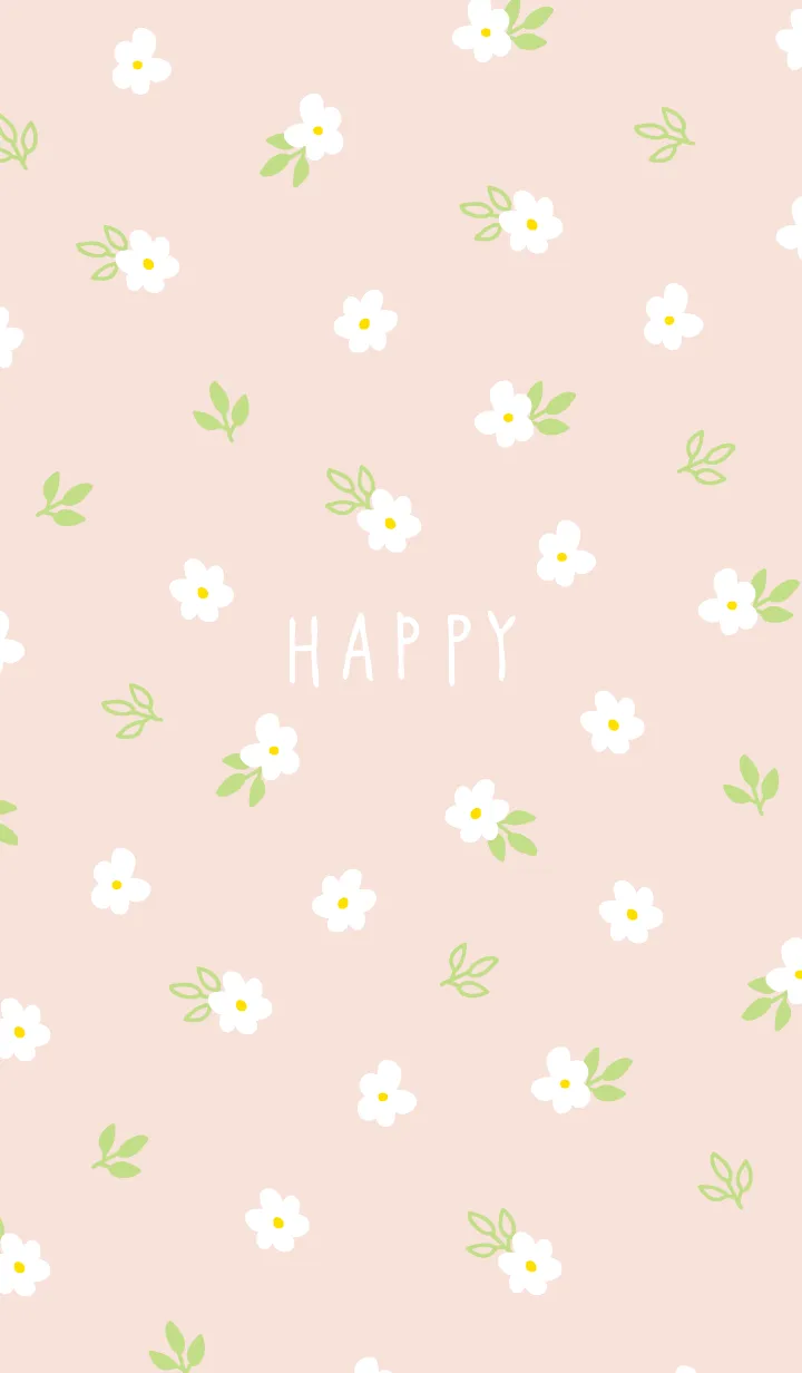 [LINE着せ替え] 白い小花 くすみカラー6の画像1