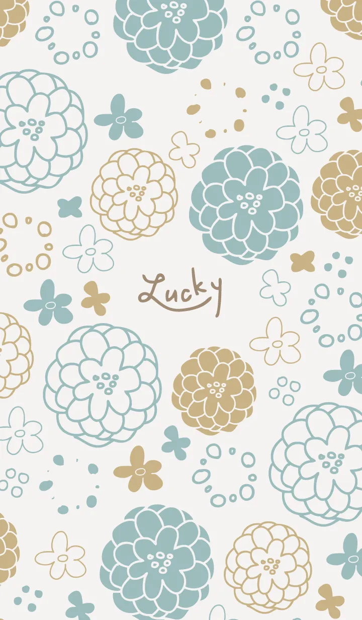 [LINE着せ替え] 北欧風 花と輪28の画像1