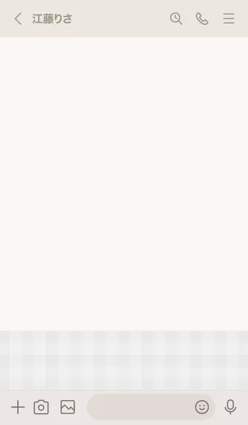 [LINE着せ替え] 無地ギンガムチェック グレー2の画像3