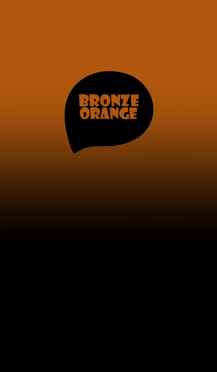 [LINE着せ替え] Black & Bronze Orange Theme (JP)の画像1