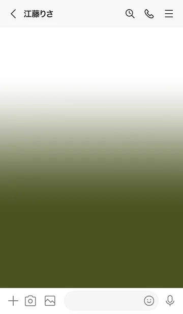 [LINE着せ替え] White & Army Green Theme (JP)の画像3