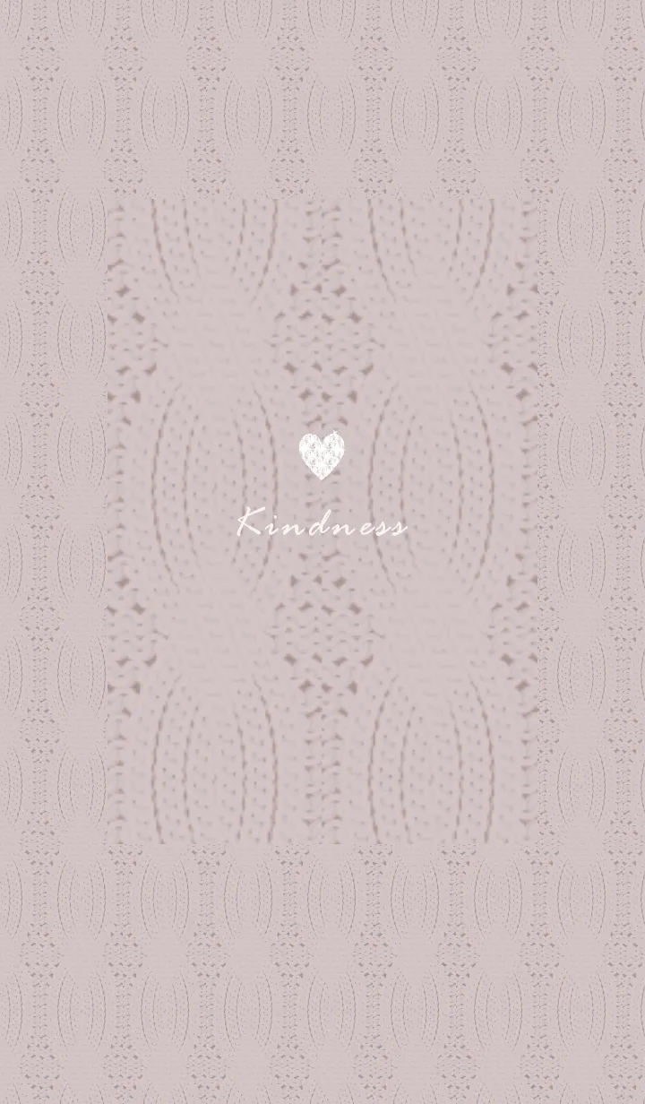 [LINE着せ替え] ～ハートとニット♥ピンクグレー44_1～の画像1